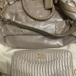 NEW - Coach Maddison handbag and Maddison zip wallet
